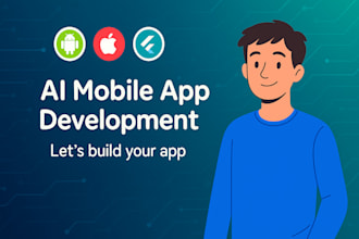 do ai mobile app development, saas, ai chatbot, android ios app, hybrid app