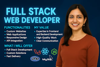 full stack dev, laravel developer, PHP developer, reactjs, codeigniter,bug fixes