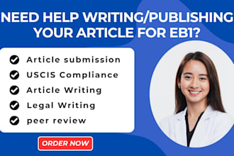 write and publish article for eb1 google scholar peer review eb1a niw usa visa