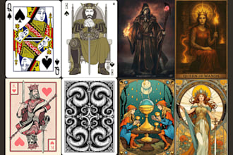 do custom playing card poker card fantasy tarot deck style oracle uno deck