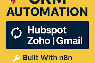 automate your CRM workflows using n8n hubspot,pipedrive zoho
