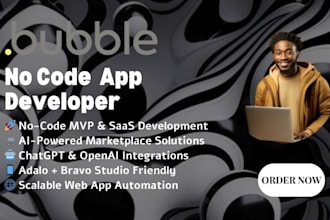 build custom bubble io internal tools and local marketplace web apps