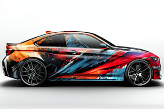 do vehicle wrap design, car wrap design, van wrap design