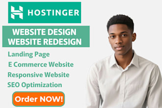 build you a stunning responsive hostinger website that turns clicks to client