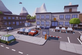 build a custom roblox realistic low poly map, roblox environment, roblox obby