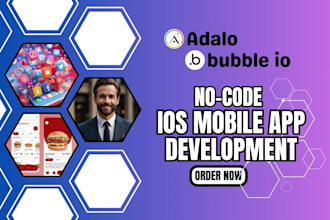 develop adalo flutterflow bubble io app ios android apps with no code apps
