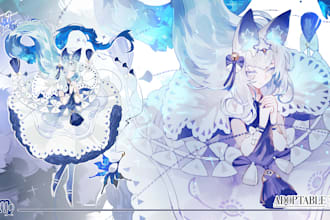 resell virgo kitsune art by sirinart95