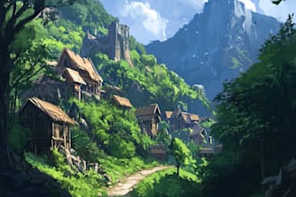 paint a gorgeous impressionist landscape or portrait