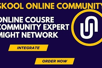 setup skool online community integrate might circle kajabi