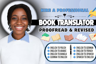 translate your book from english to spanish, english to french, book translator