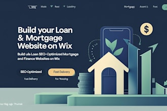 build mortgage loan,finance,insurance,mca,tax prep,credit repair website in wix