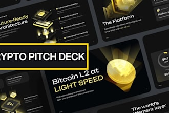 design crypto pitch deck nft, metaverse, web3 blockchain PPT presentation design
