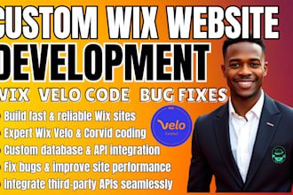 develop custom wix website using wix velo code wix database bug fixes wix corvid