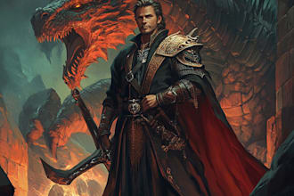 dnd character art and dnd character illustration