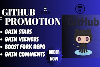 do github organic promotion to increase followers and viewers