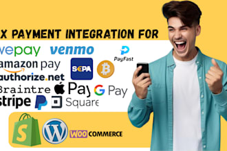 fix wix shopify payment gateway intregration stripe braintree wise adyen square