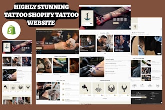 build tattoo website tattoo studio shopify body art booking website tattoo store