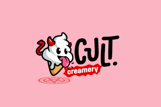 design ice cream food restaurant bakery dessert logo