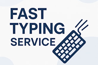 do fast typing, data entry, and PDF to word conversion