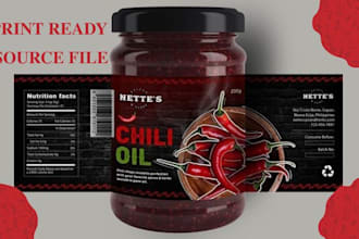 do food product packaging, seasoning, spice, sauce bottle pouch label design