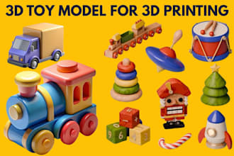 sculpt 3d toy model for 3d printing