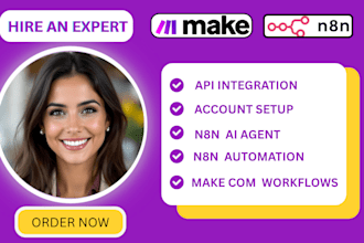 setup make com n8n chatbot ai automation agent made com api integromat fix error