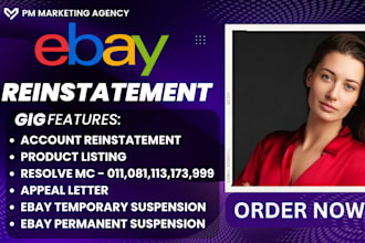 ebay reinstatement of suspended or restricted ebay account