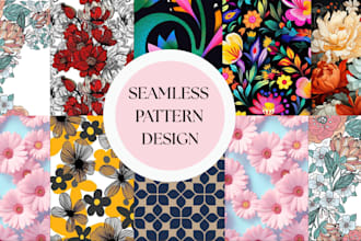 craft stunning seamless floral geometric patterns for unique textiles