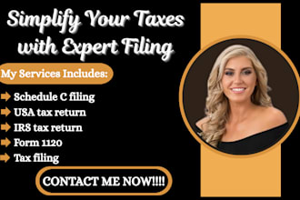 file form 1120 1040 schedule c for USA tax return income tax and ein number