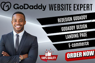 design godaddy website or redesign godaddy website design