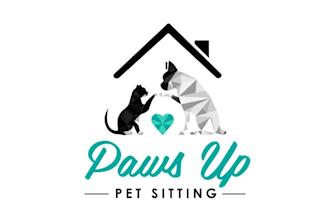 design animals pet viewable logo for paws up pet sitting