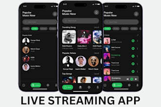 develop live streaming app streaming website streaming app music streaming