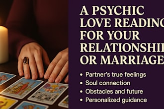 provide a psychic love reading for your relationship or marriage