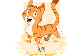draw you an cute disney cartoon pet portrait