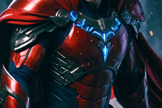draw you into superhero character art in unique style