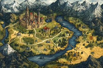 draw your fantasy city map