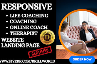 design stunning online life coaching website business consulting therapy website