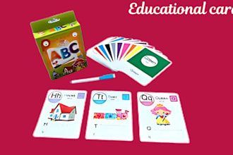 design educational card memory flash cards animal cards card packaging card box