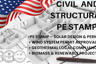 pe stamp geothermal energy project drawings for local compliance