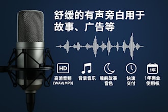 record a professional chinese mandarin voiceover