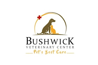 make unique hipster new logo for bushwick veterinary center