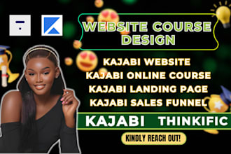 kajabi website kajabi online course, landing page, kajabi sale funnel, thinkific