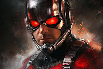 create a comic book and custom illustration