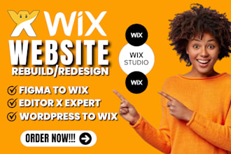 redesign wix website rebuild website wix studio website wix editor wix expert