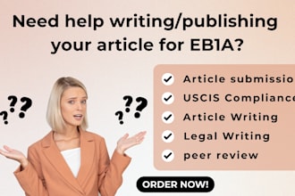 write and publish research article for eb1 eb2 google scholar peer review
