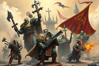 paint your 40k, aos, and other warhammer related miniatures