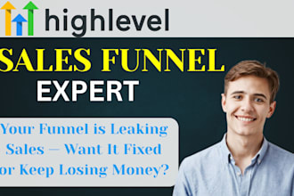 do gohighlevel sales funnel ghl automation website landing page design ai expert