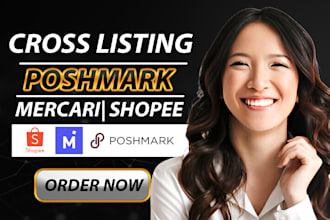setup lazada shopee poshmark depop mercari vendoo SEO product cross listing