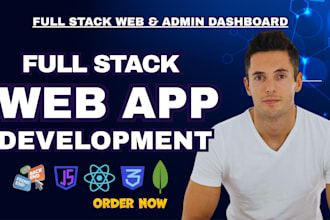 develop full stack website with responsive design API admin panel