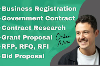 prepare winning rfp rfq bid proposal verified government contract research